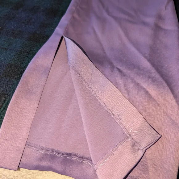 ZARA Lavender Satin-Look Flared Pants - Picture 4 of 4